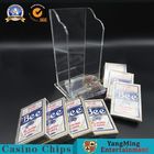 Full Clear Acrylic Dealer Card Holder 8 Deck Standard Playing Cards Discard Carrier
