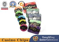Hot Stamping 55mm High Transparent 13.5g  ABS Poker Chips