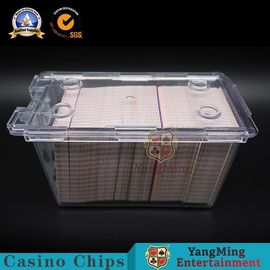 195g Casino Game Accessories Acrylic Cards Carrier 8 Deck Playing Cards Security Discard Holder For Baccarat Table