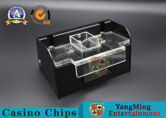 Custom Black Stainless Steel Metal Poker Shuffler Automatic 1 2 Decks