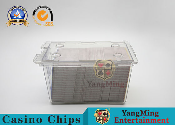Fully Transparent 8 Sets Of Standard Poker Card Gift Card Box Thickened Acrylic Playing Card Gift Dealer Card Holder
