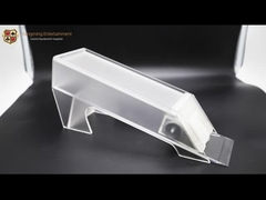 8 pares de negociante geado acrílico da tabela do casino dos cartões plásticos dos cartões do pôquer podem ser personalizados