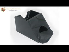 Sapata acrílica do negociante da tabela do pôquer do vinte-e-um do casino da cor de luxe do preto 2-Deck