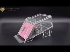 Jogo de Niuniu Texas Black Jack Poker Table 2 pares de sapata acrílica transparente do negociante do cartão