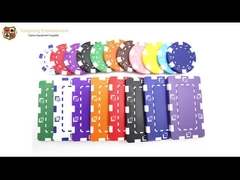 pôquer vazio extravagante plástico Chips Without Pattern Customized Logo do casino 11.5g