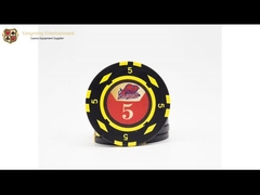 Novo personalizado 600 partes do clube Chips Texas Poker Table Game Chips ajustou a caixa da liga de alumínio