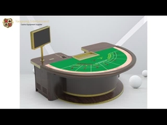 a toalha de mesa de jogo do verde da tabela da bacará 7-Person personalizou recentemente a tabela de jogo de pôquer da etapa