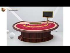Cor personalizada tabela do pôquer de Lucky Six Baccarat Casino Table Mini Six People Oval Step