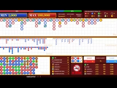 Baccarat Lucky Six Casino System Software Tabela de Poker Chinês Inglês Bilíngue Jogo de Troca