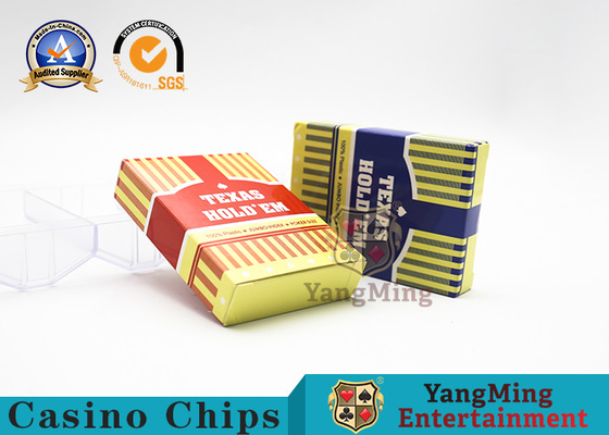 comprar Cartas de baralho de plástico Texas Hold'em Club Fosco vermelho e azul logotipo personalizado Fabricação em linha