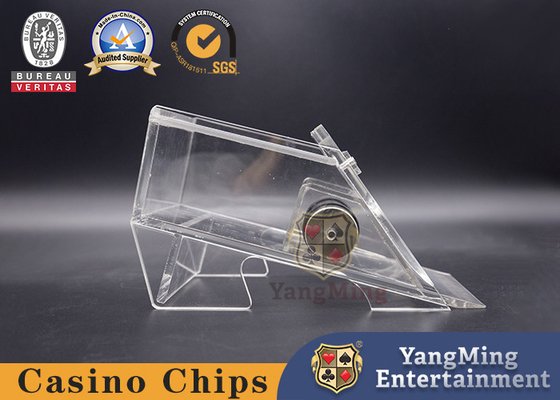 comprar 2 pares do jogo acrílico transparente de Niuniu Texas Black Jack Poker Table da sapata do negociante do cartão Fabricação em linha