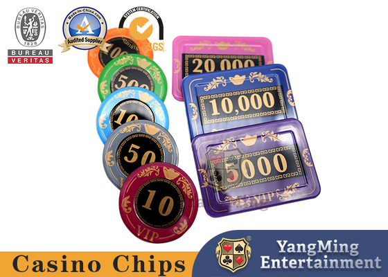 comprar 760 partes do pôquer Chips Set With Mark Acrylic Crystal Screen Printing UV da bacará Fabricação em linha