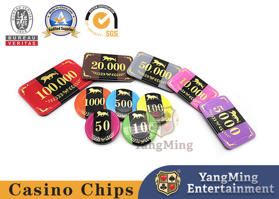 comprar identificação acrílica de Chip Set Crystal Plastic do pôquer do casino da tabela RFID da bacará 800pcs customizável Fabricação em linha