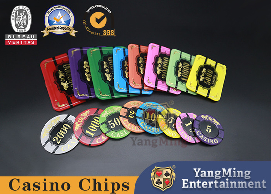 comprar pôquer feito sob encomenda Chip Set Casino Table Baccarat Dragon Tiger Acrylic Crystal Gold Plated de 40mm Fabricação em linha