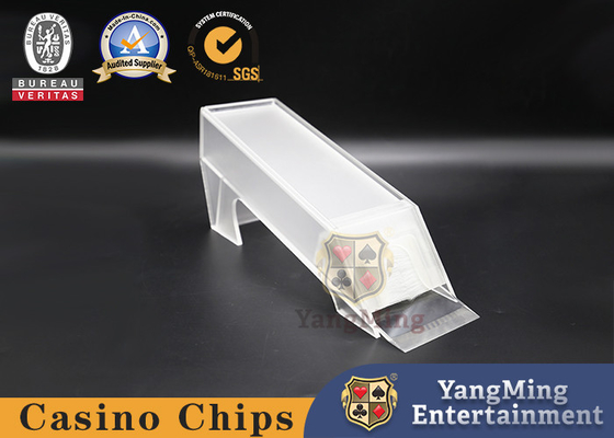 comprar 8 do pôquer dos cartões do casino da tabela pares da sapata do negociante personalizaram o eixo plástico acrílico translúcido do ferro Fabricação em linha
