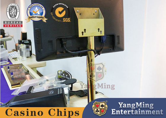 comprar Novamente concebido Gold Monitor Bracket Set Para Poker Casino Table And Tabletop Games Fabricação em linha