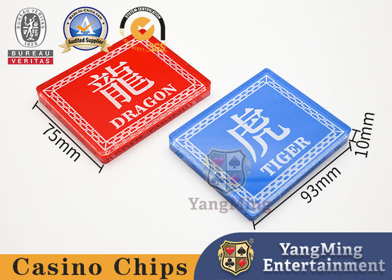 comprar Dragon Tiger Poker Table Manor Leisure que posiciona o cartão Crystal Red Blue acrílico Fabricação em linha
