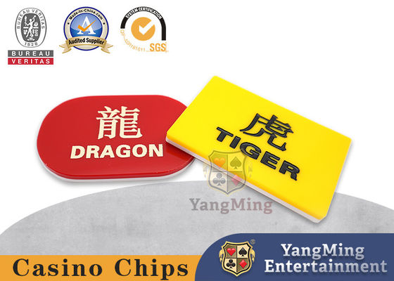 comprar A alta temperatura cinzelou o jogo acrílico de Dragon Tiger Marker Casino Poker Table Fabricação em linha