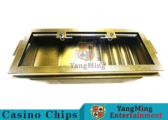 comprar Dupla camada Chip Plate do metal com a caixa de Dragon Tiger Poker Table Game Chip da bacará do fechamento Fabricação em linha