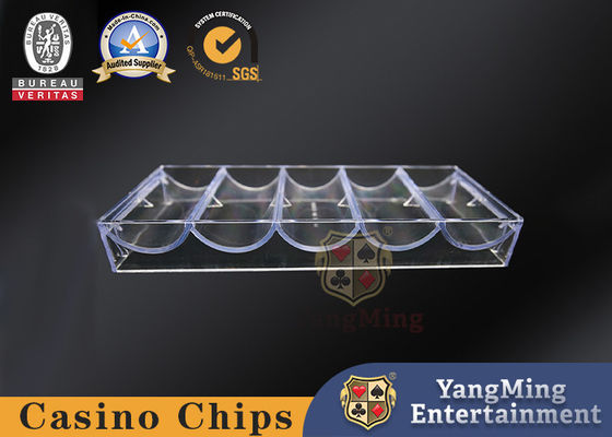 comprar Caixa de fichas do casino totalmente transparente Baccarat Texas Tabletop com caixa de fichas de cobertura Fabricação em linha
