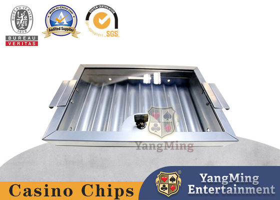 comprar Metal de prata electroplacado 8- Grade Casino Chip Tray Poker Table Single Layer Com Bloqueio Chip Float Fabricação em linha