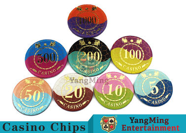 comprar Crystal Acrylic Casino Poker Chips, Mesh Bronzing Silkscreen Custom Casino lasca-se Fabricação em linha