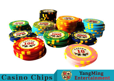 comprar diâmetro de 11.8g Texas Holdem Metal Casino Poker Chips Round Shape With 40mm Fabricação em linha