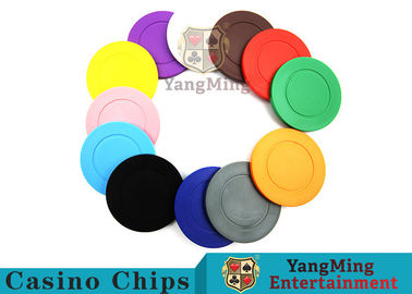 comprar Pôquer plástico Chips With Customized Print Logo da cor sólida dedicada da roleta Fabricação em linha