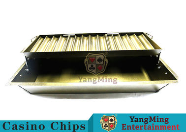 comprar A dupla camada 15 enfileira o pôquer Chip Holder Suitable For da fileira de Clay Chips Float Lift And Down 14 40mm Chips Carrier redondo Fabricação em linha