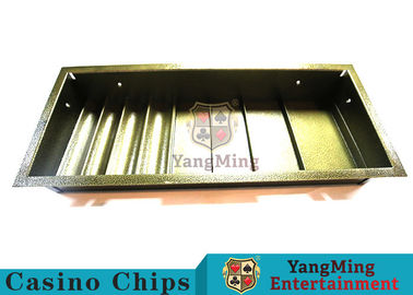 comprar A tabela do pôquer dedicou o pôquer Chip Case Tray Double Lock de 1 camada passa a fileira quadrada da forma de Chips Float With 4 do metal Fabricação em linha