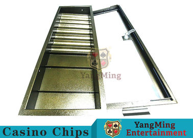 comprar Fácil opere a microplaqueta de pôquer tabela Chip Tray With Single Lock Encryption do pôquer da cremalheira do metal de 1 camada Fabricação em linha