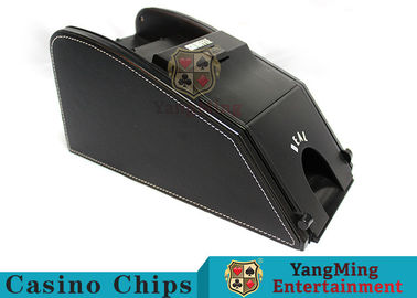 comprar O Shuffler preto automático inteligente dos cartões do negociante de Jack Shoes For Baccarat Gambling envia cartões Fabricação em linha