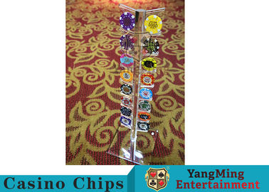 comprar Pôquer acrílico Chips Case Casino Chips Carrier do casino para o círculo microplaquetas de 40 - de 42mm Fabricação em linha