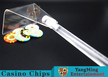 comprar Novo projete acessórios transparentes da tabela do pôquer do casino de Clay Round Chip Rake For dos cartões de jogo do estilo Fabricação em linha
