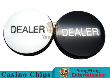 comprar Texas Sculpture Poker Blind Buttons com projeto frente e verso preto e branco Fabricação em linha