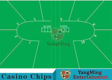 comprar Verde da disposição de Texas Holdem Standard Casino Table com tela 100% do poliéster Fabricação em linha