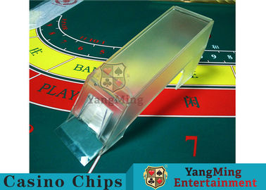 comprar A sapata dos cartões de jogo das plataformas do jogo de pôquer 8 geou a sapata grossa do cartão do negociante do plexiglás do alto densidade da sapata do cartão do casino do Shuffler Fabricação em linha