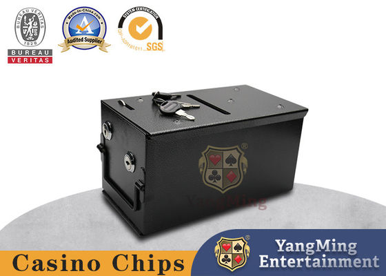 comprar Caixa Lockable do dinheiro do casino material metálico do ferro com os dois fechamentos para a ponta e o Chip Storage Fabricação em linha