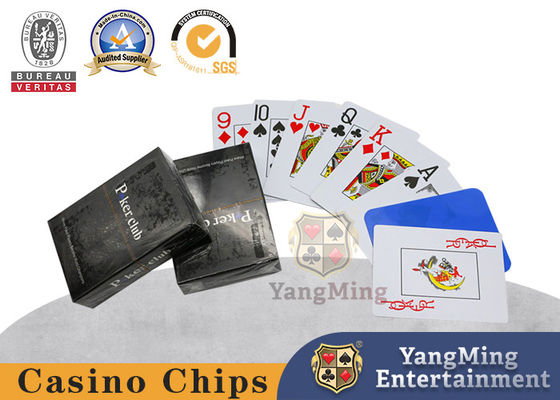 comprar Cartão de jogo plástico do pôquer da caixa negra das letras grandes 280gsm do PVC para Texas Poker Game Fabricação em linha