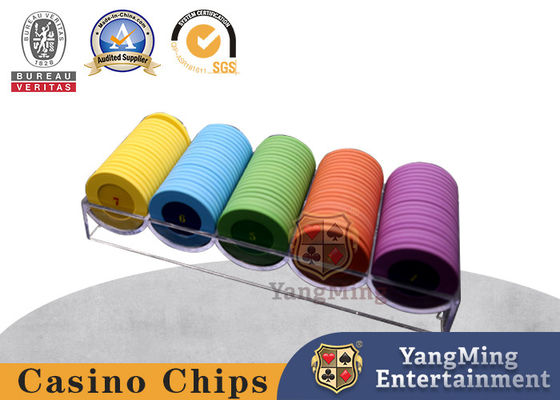 comprar 100 peças fichas redondas floating light casino chip tray sem tampa adequado para jogos de cartas Fabricação em linha