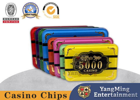 comprar Tabela de cassino personalizada Baccarat Dragão Tigre Acrílico Cristal Placado em Ouro Chips de Poker Moedas Fabricação em linha