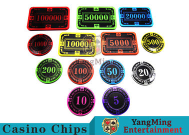 comprar resistência de desgaste brilhante de Crystal Acrylic Poker Chips High da cor 12g Fabricação em linha