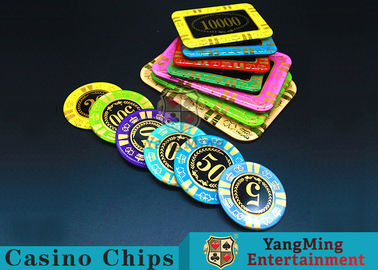comprar Anti - falsificando microplaquetas do casino do RFID/Crystal Poker Chips Round Shape Fabricação em linha