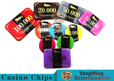 comprar exemplo de Chip Set With Aluminum Chips do pôquer do casino da espessura RFID de 3.3mm Fabricação em linha