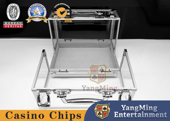 comprar Liga de alumínio de 600 peças caixa de chips transparente caixa de chips de mesa de jogo de poker Fabricação em linha