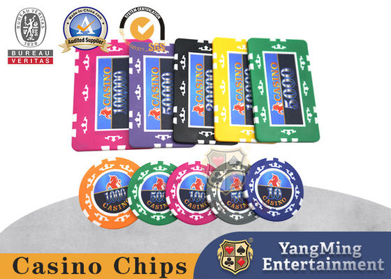 comprar 760 PCes oito coroam as etiquetas do Estados Unidos quefalsificam o núcleo Clay Chips Texas Hold do ABS de Chip Set elas microplaquetas Fabricação em linha