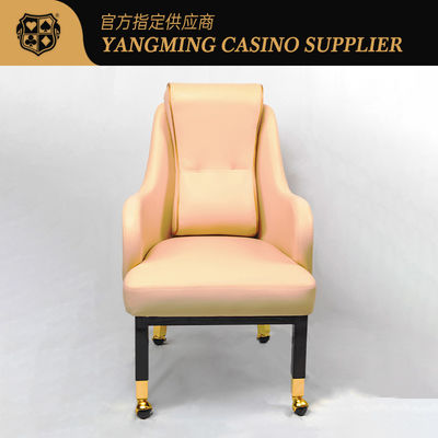 comprar Luxo personalizado Wynn Macau Casino Player Chair Baccarat Cadeira de jogo com rodas Fabricação em linha
