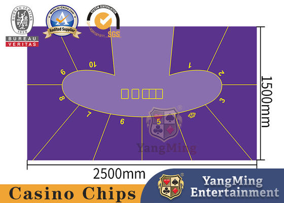 comprar 100% de poliéster Fabirc Fabrica Design Personalização 7 jogadores Baccarat mesa layout Fabricação em linha