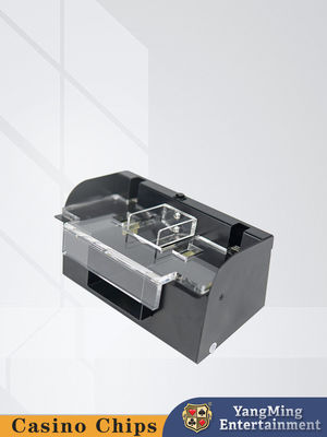 comprar All Black Card Shuffler 2 Sets Automaticamente Alimentado Acessórios de Poker Texas Hold'Em Fabricação em linha