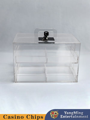 comprar Caixa de Carregamento de Chips de Poker de Acrílico Transparente Com Localização Fabricação em linha